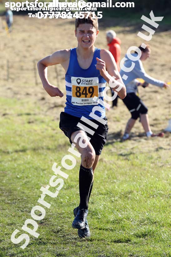 Senior mens 2019 Start Fitness Harrier League, Wrekenton, Gateshead. Photo: David T. Hewitson/Sports for All Pics
